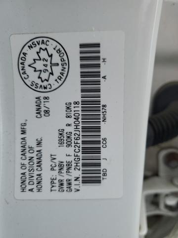 2018 HONDA CIVIC LX - 2HGFC2F62JH040118