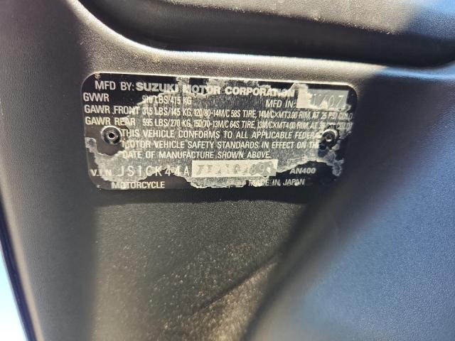 2007 SUZUKI AN400 - JS1CK44A772102891