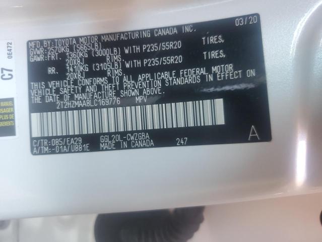 2020 LEXUS RX 350 #3296916816