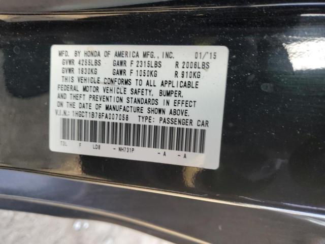 2015 HONDA ACCORD EX - 1HGCT1B78FA007058