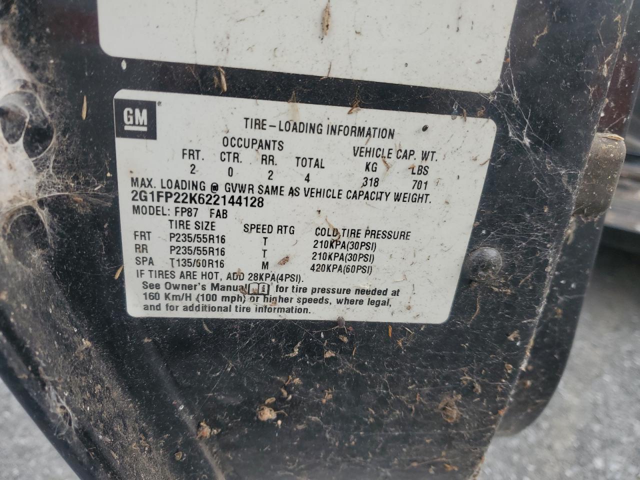 Lot #3269806709 2002 CHEVROLET CAMARO