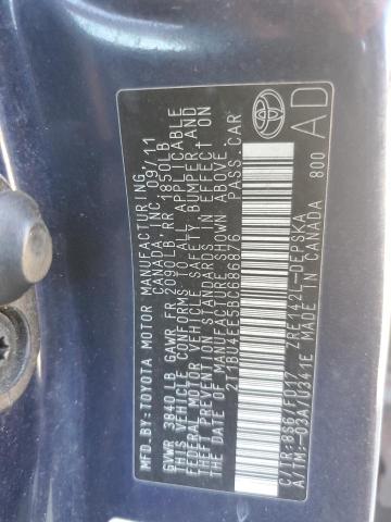 2011 TOYOTA COROLLA BA - 2T1BU4EE5BC686876