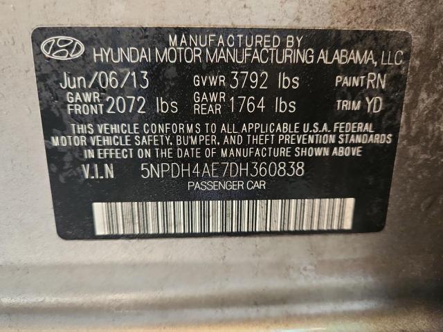 2013 HYUNDAI ELANTRA GL - 5NPDH4AE7DH360838