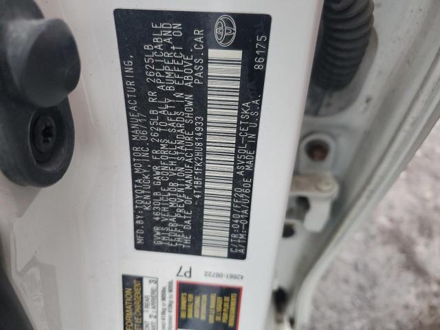 2017 TOYOTA CAMRY LE - 4T1BF1FK2HU814933