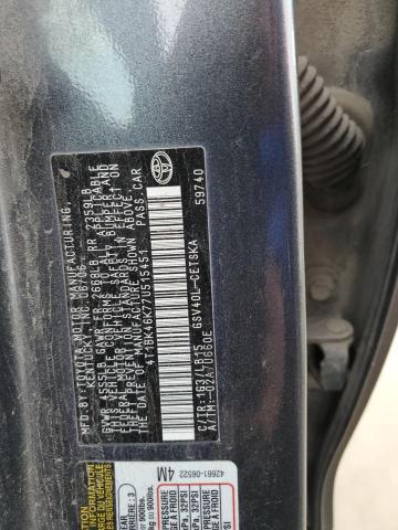 2007 TOYOTA CAMRY LE #3301866965