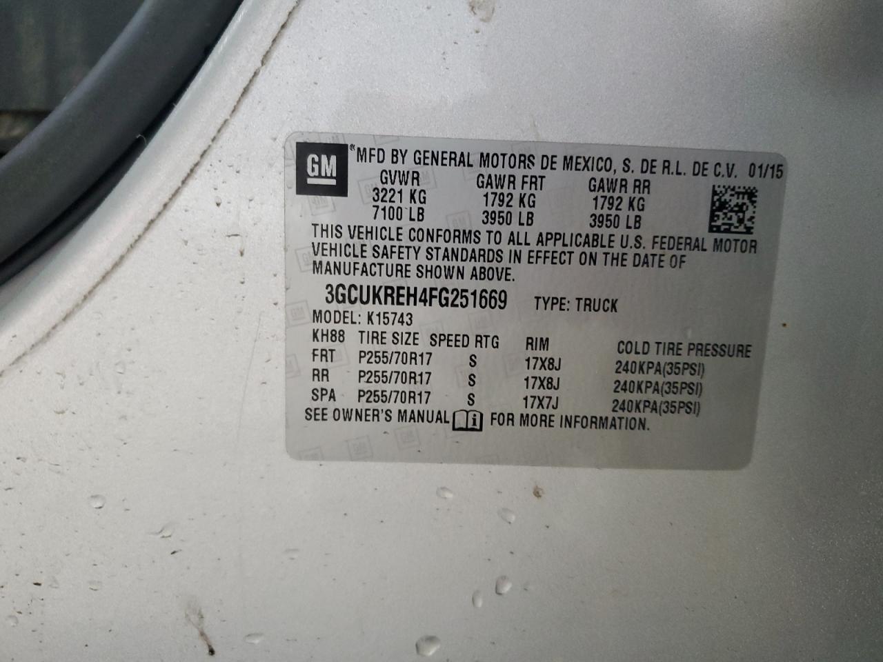 CHEVROLET SILVERADO K1500 LT