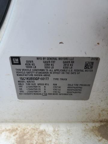 2016 CHEVROLET SILVERADO #3305295328