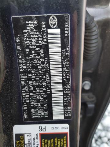 2017 TOYOTA CAMRY LE - 4T1BF1FK6HU656774