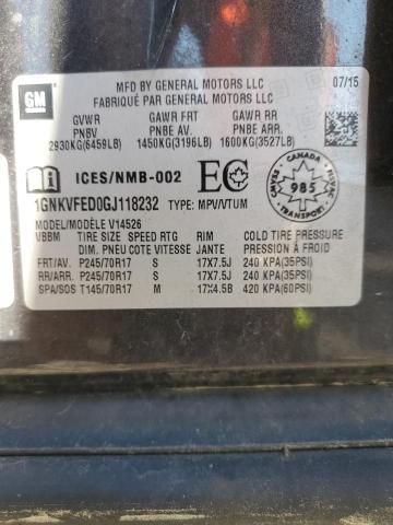 2016 CHEVROLET TRAVERSE L - 1GNKVFED0GJ118232