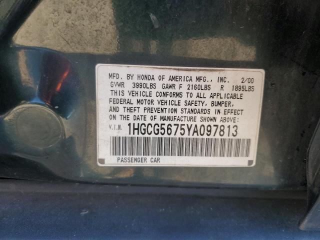 2000 HONDA ACCORD SE #3301808328