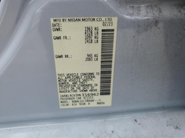 2023 NISSAN ALTIMA SR - 1N4BL4CV3PN356962