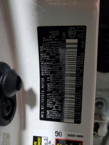 2016 TOYOTA COROLLA L - 2T1BURHE6GC589590