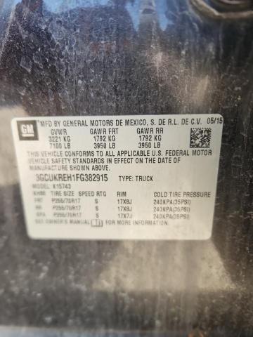 2015 CHEVROLET SILVERADO - 3GCUKREH1FG382915