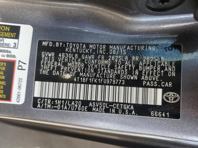 2015 TOYOTA CAMRY LE - 4T1BF1FK1FU979773