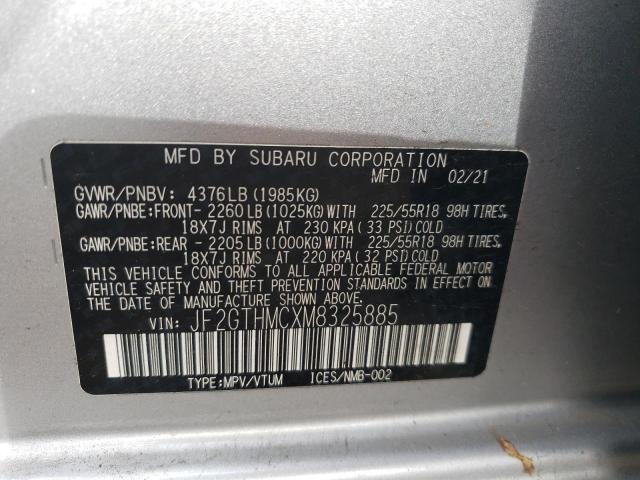 2021 SUBARU CROSSTREK - JF2GTHMCXM8325885