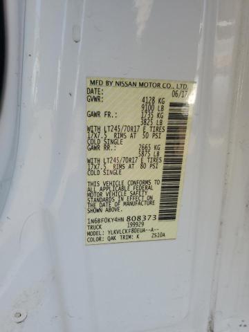 2017 NISSAN NV 1500 S 1N6BF0KY4HN808373