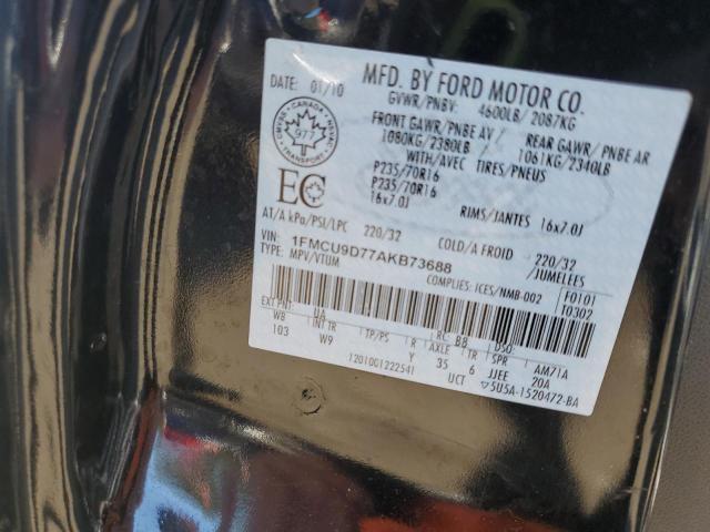 2010 FORD ESCAPE XLT - 1FMCU9D77AKB73688