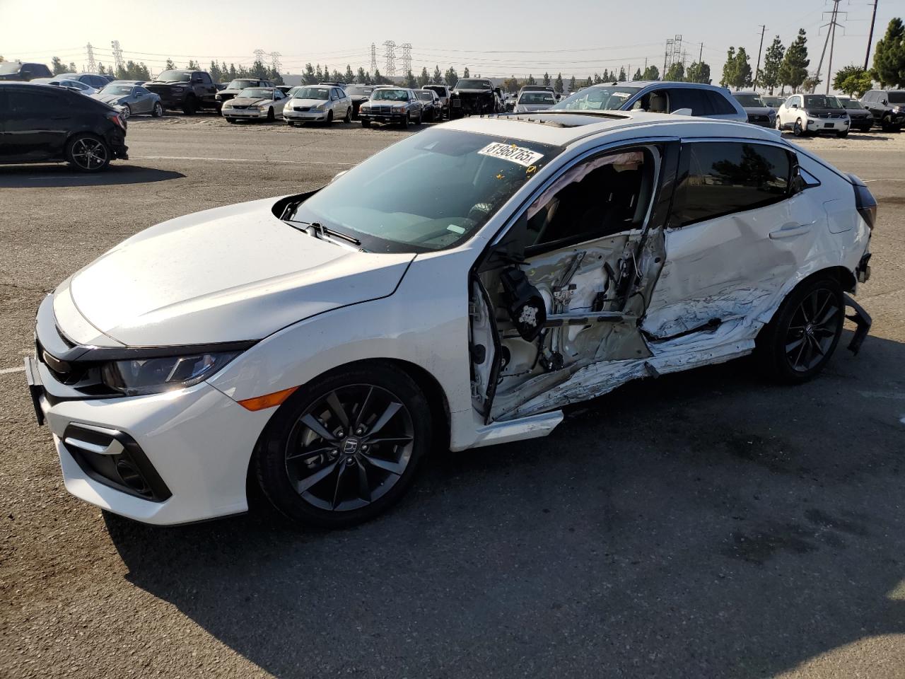 Lot #3297269383 2021 HONDA CIVIC EX