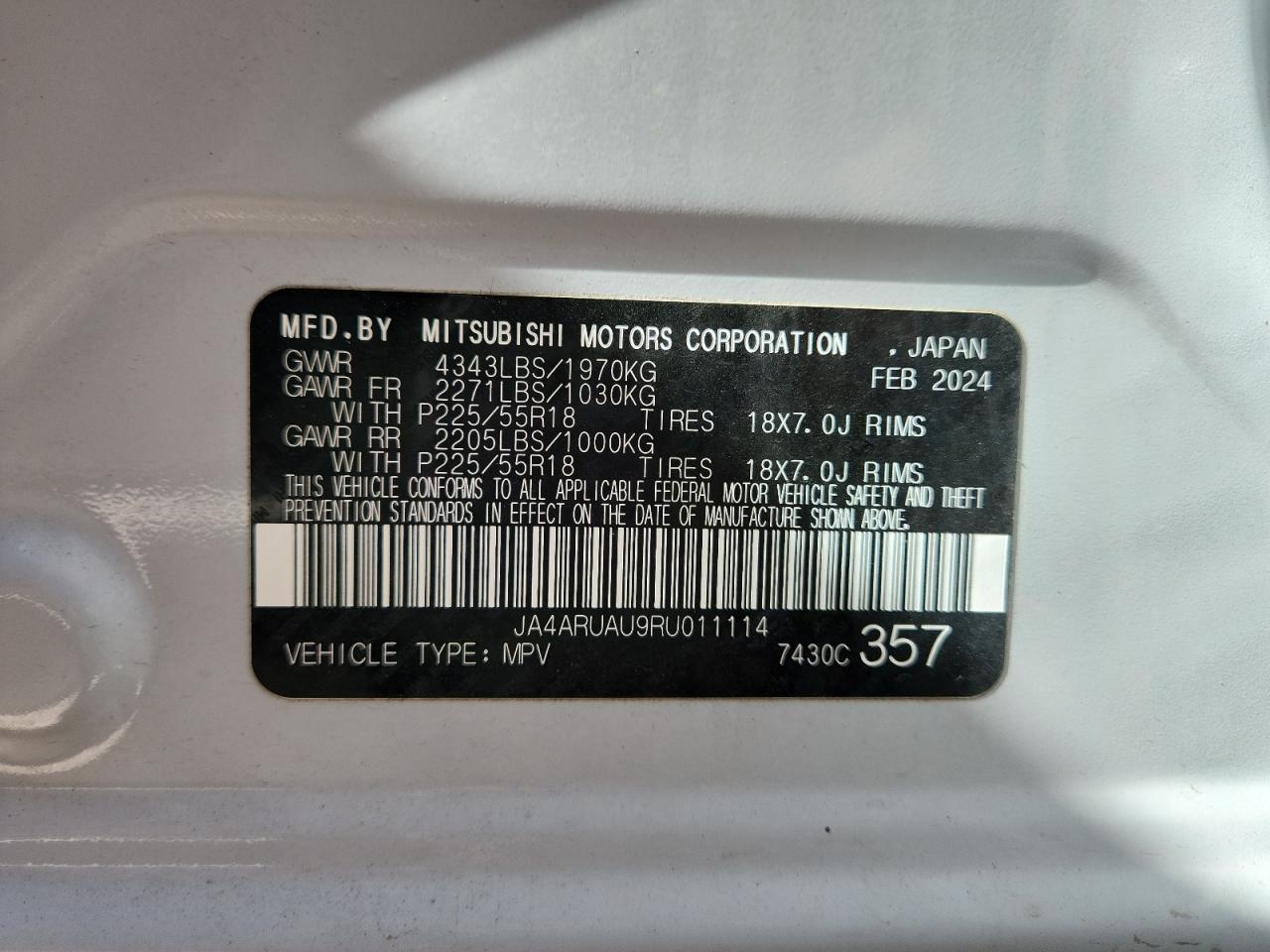 MITSUBISHI OUTLANDER S/SE