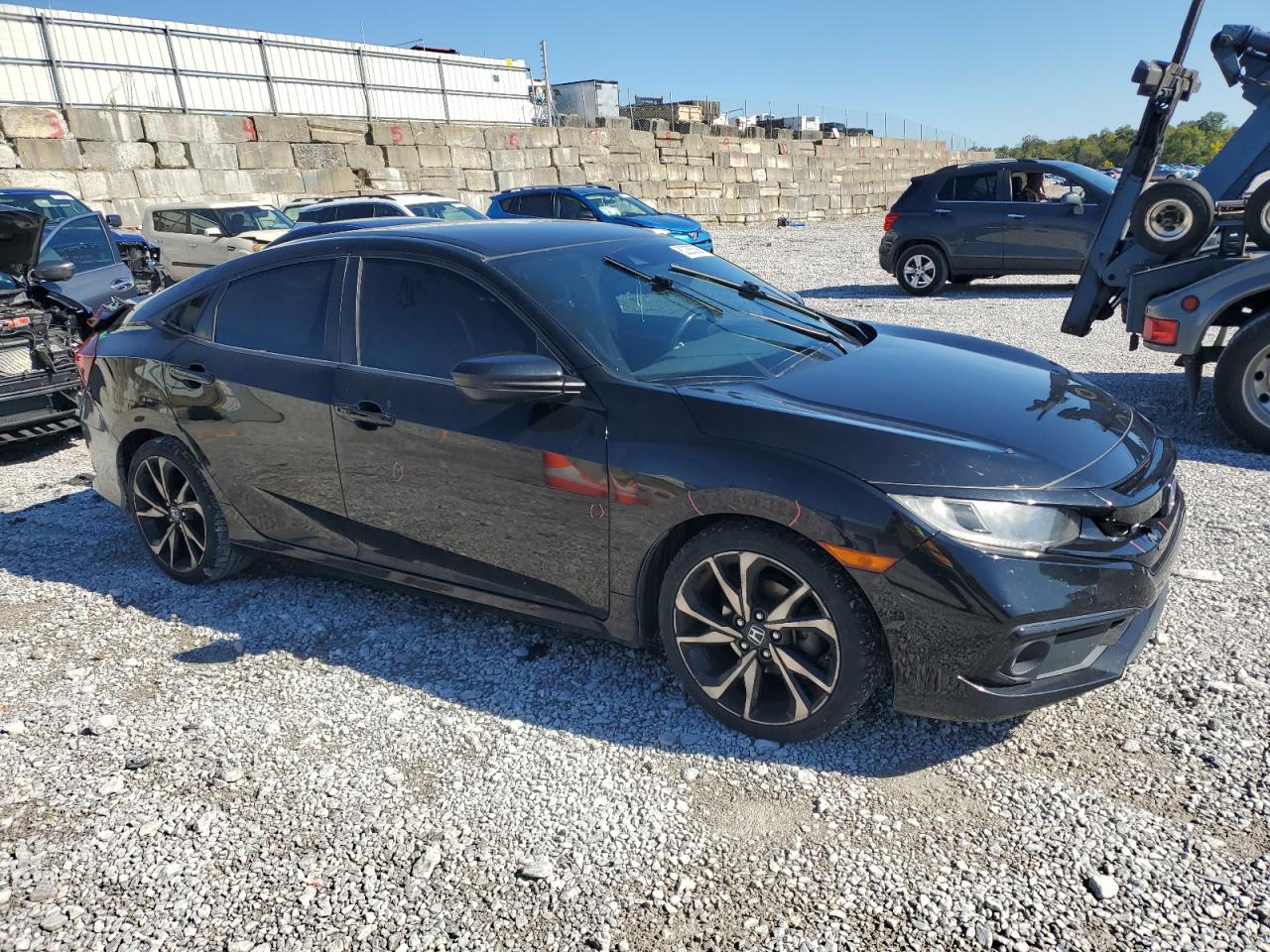 Lot #3305381308 2019 HONDA CIVIC SPOR