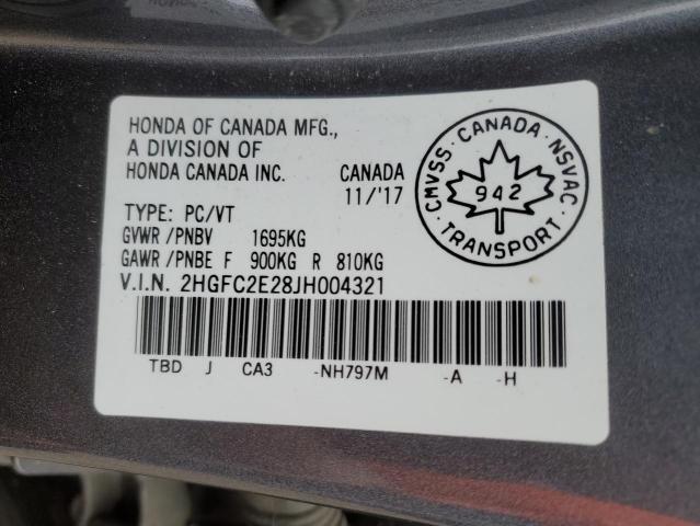 2018 HONDA CIVIC DX 2HGFC2E28JH004321