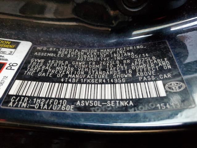 2014 TOYOTA CAMRY L - 4T4BF1FK6ER414956