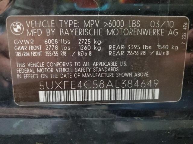 2010 BMW X5 XDRIVE3 - 5UXFE4C58AL384649