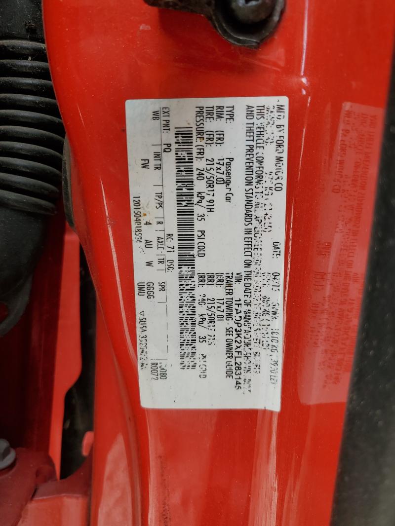 2015 FORD FOCUS SE - 1FADP3K2XFL283145