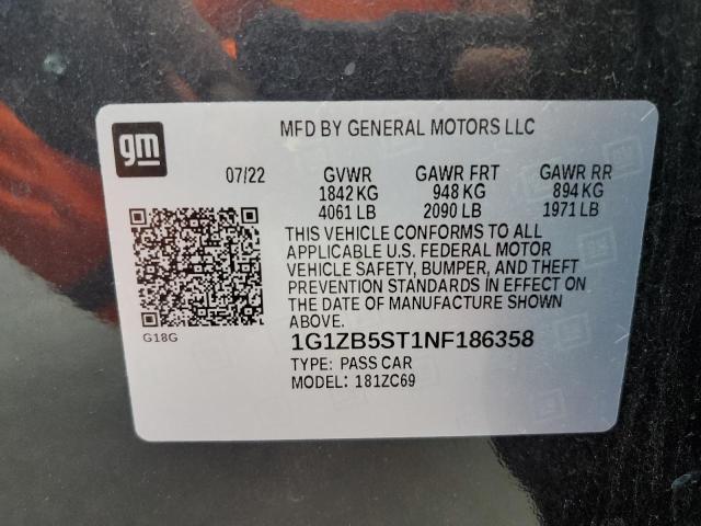 2022 CHEVROLET MALIBU LS 1G1ZB5ST1NF186358