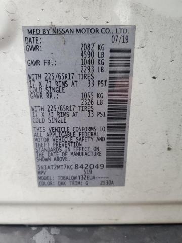 2019 NISSAN ROGUE S #3296432663