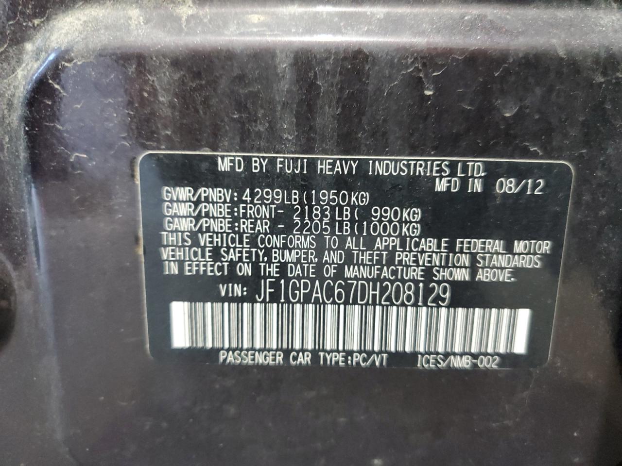 SUBARU IMPREZA PREMIUM