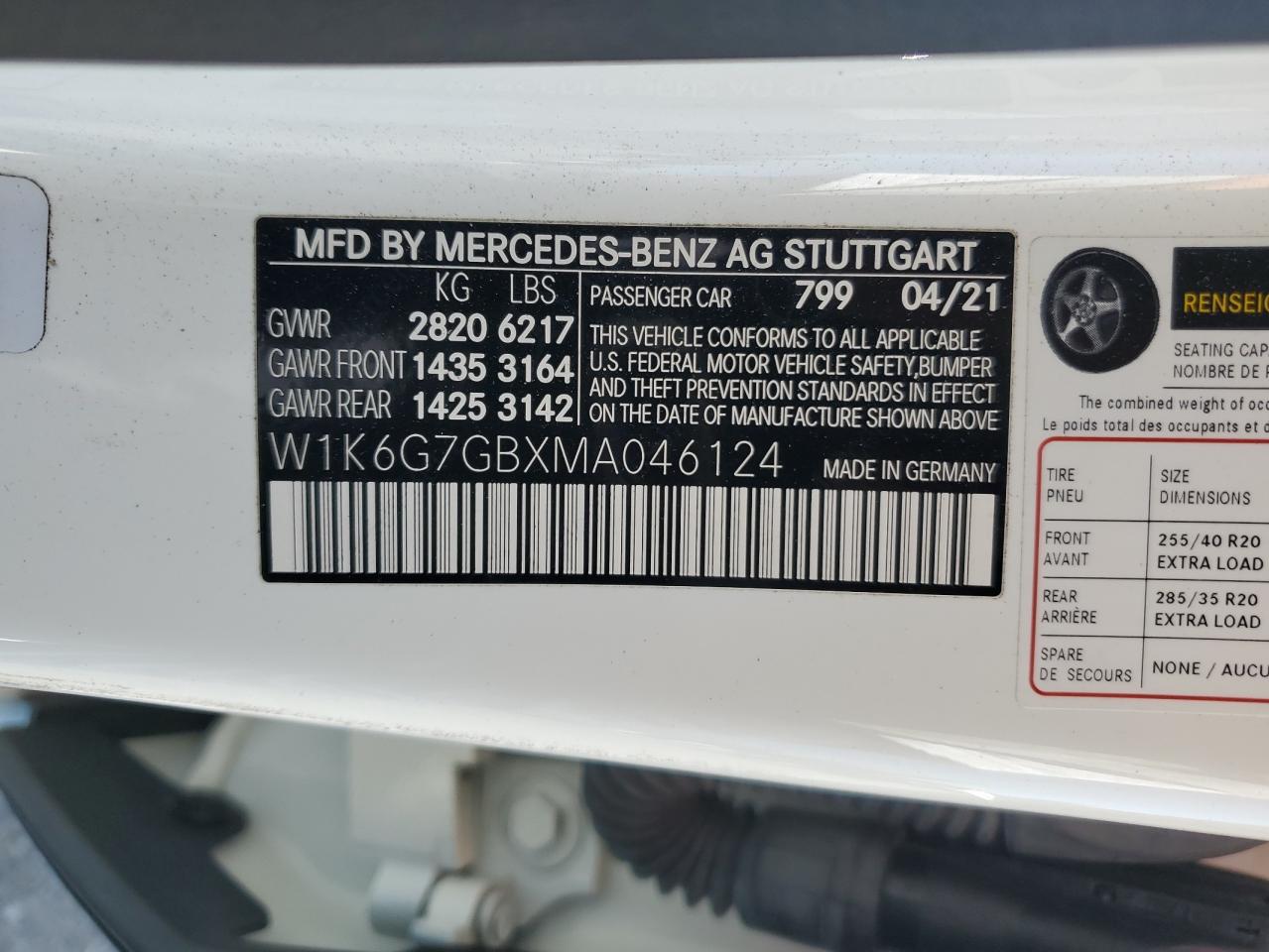 MERCEDES-BENZ S-CLASS 580 4MATIC