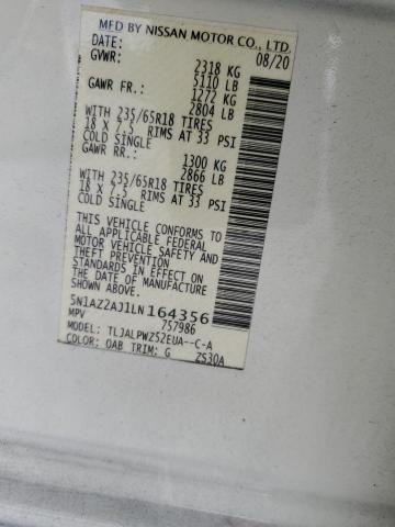 2020 NISSAN MURANO S #3301751422