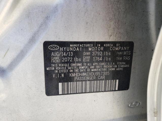 2013 HYUNDAI ELANTRA GL - KMHDH4AEXDU957385