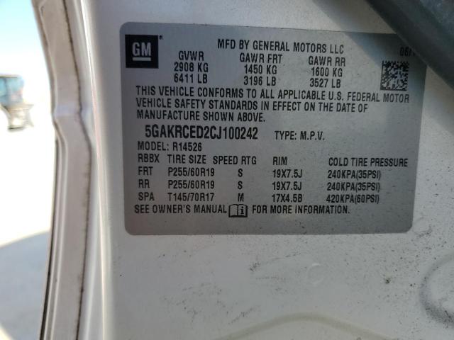 2012 BUICK ENCLAVE - 5GAKRCED2CJ100242