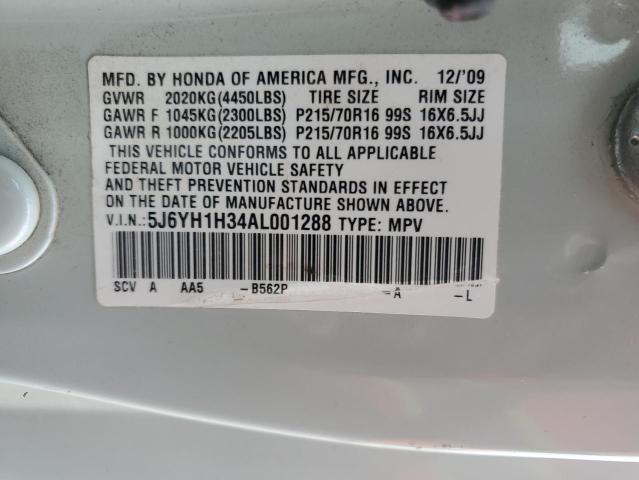 2010 HONDA ELEMENT LX - 5J6YH1H34AL001288