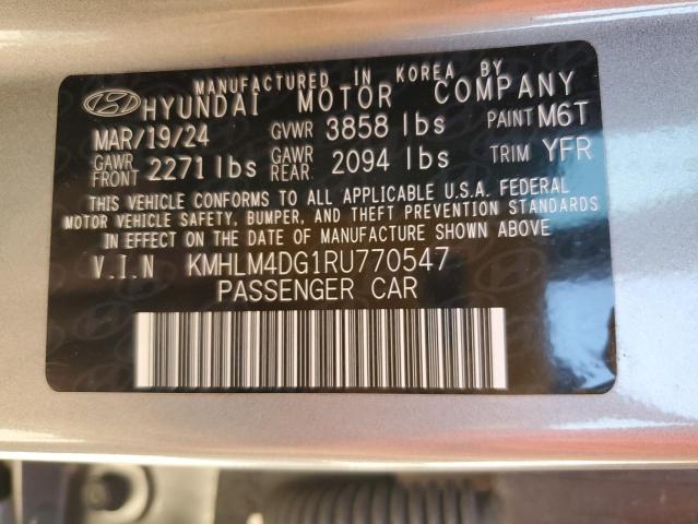 2024 HYUNDAI ELANTRA SEL - KMHLM4DG1RU770547