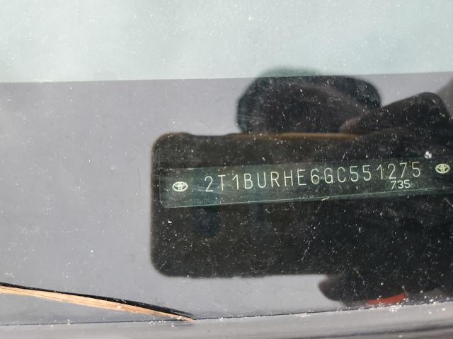 2016 TOYOTA COROLLA L - 2T1BURHE6GC551275