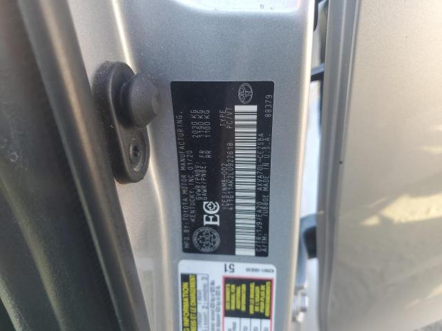 2020 TOYOTA CAMRY SE 4T1G11AK2LU922618