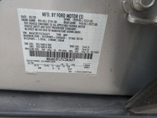 2020 FORD ECOSPORT S - MAJ6S3FL7LC365677