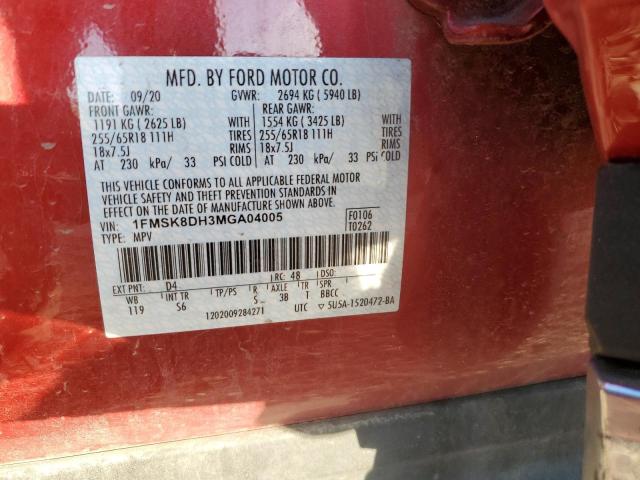 2021 FORD EXPLORER X #3296290513