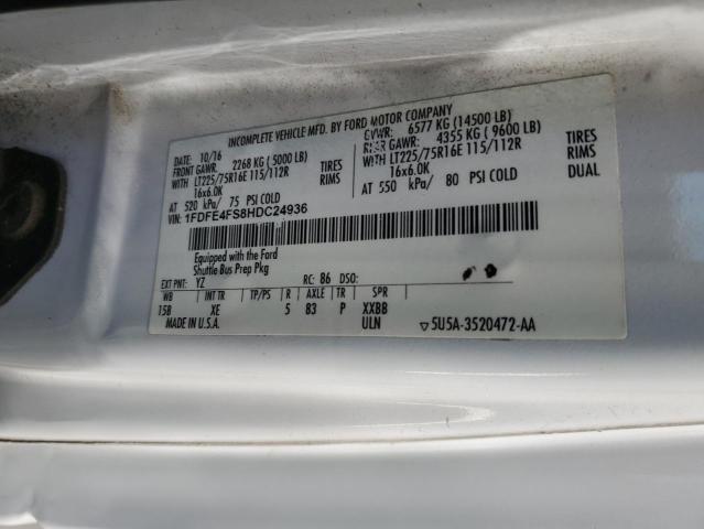 2017 FORD ECONOLINE E450 SUPER DUTY CUTAWAY VAN #3274720809