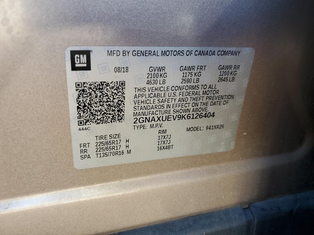 CHEVROLET EQUINOX LT