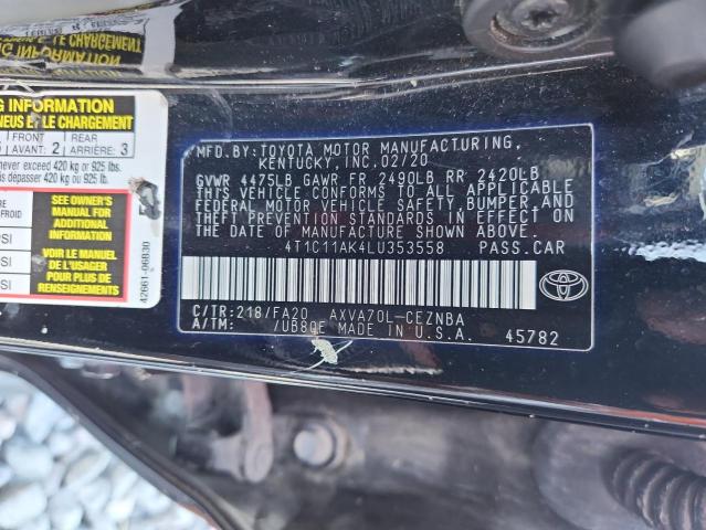 2020 TOYOTA CAMRY LE - 4T1C11AK4LU353558