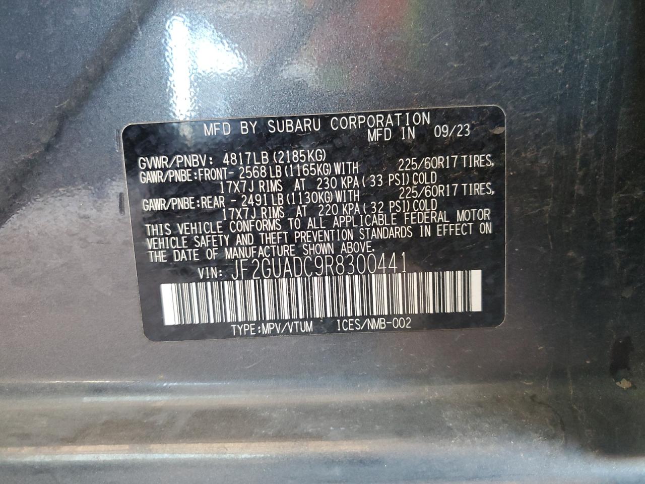 SUBARU CROSSTREK PREMIUM