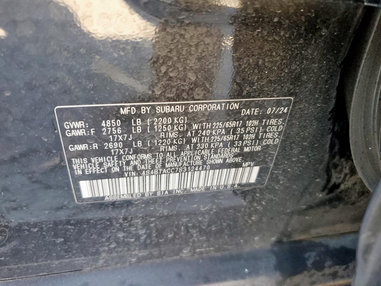 SUBARU OUTBACK PREMIUM