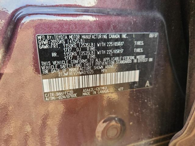 2017 TOYOTA RAV4 XLE #3290230234