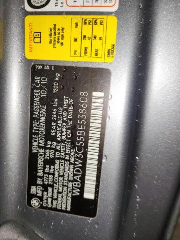 2011 BMW 328 I - WBADW3C55BE538608