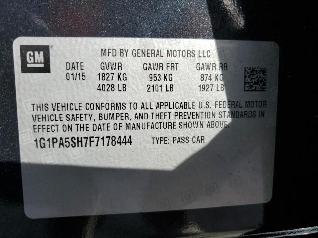 2015 CHEVROLET CRUZE LS 1G1PA5SH7F7178444