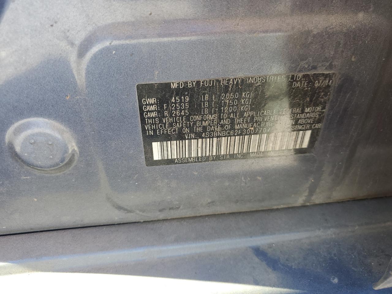 SUBARU LEGACY 2.5I PREMIUM